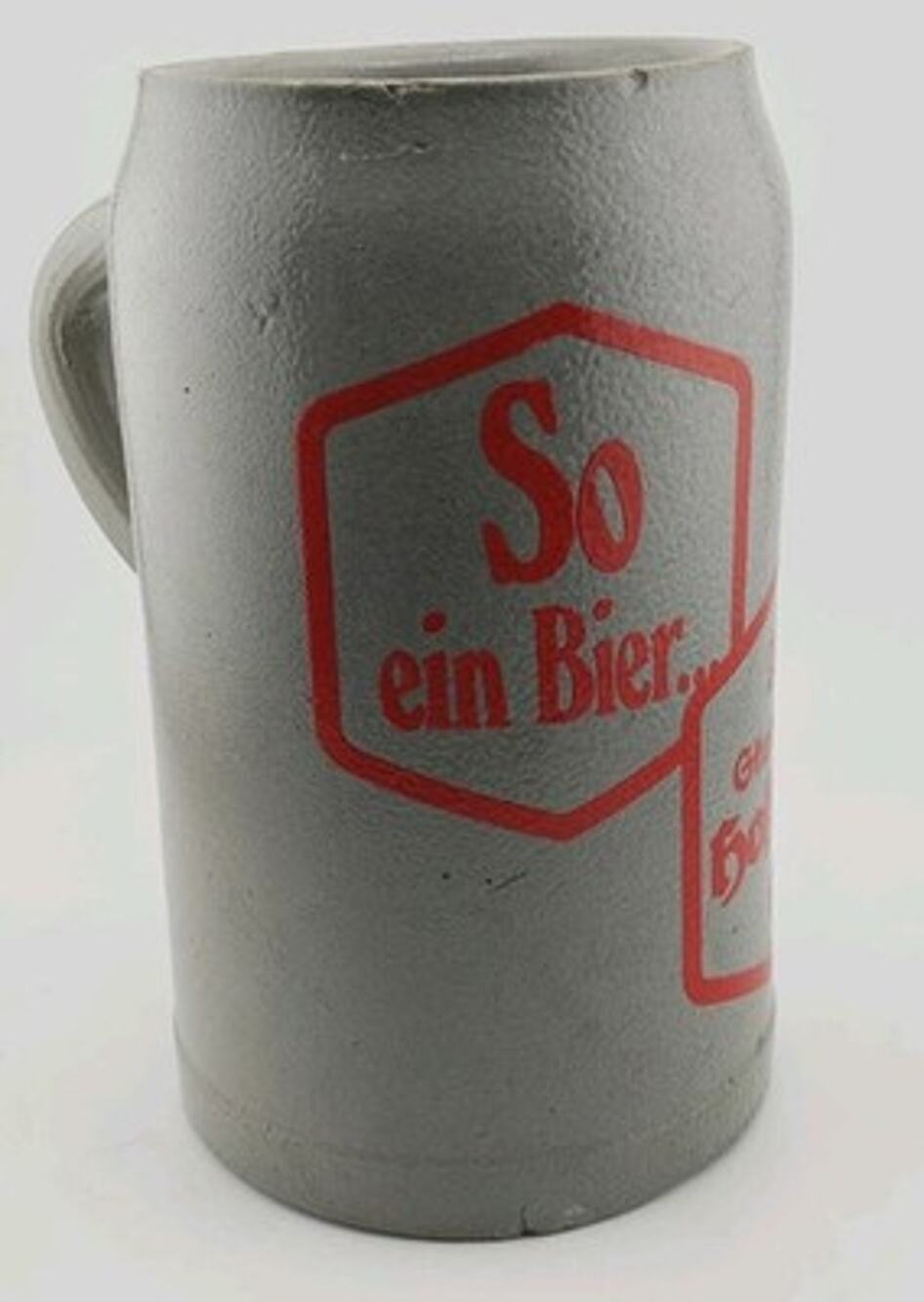 Vintage Stuttgarter Hofbrau 1L Beer Stein Masskrug Germany Salt Glazed